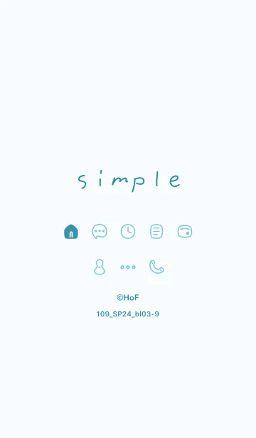 [LINE着せ替え] 109_24_ブルー3-9の画像1