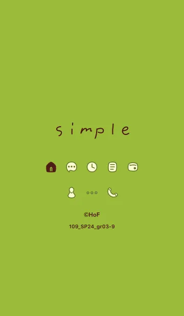 [LINE着せ替え] 109_24_グリーン3-9の画像1