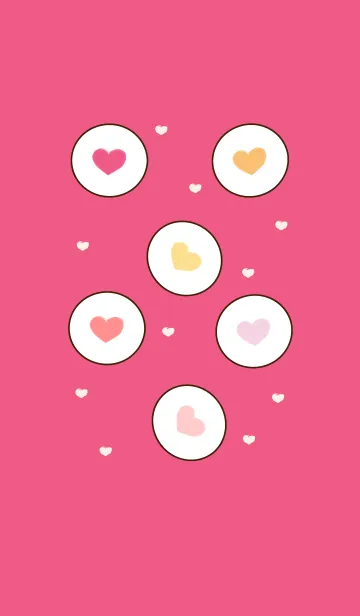 [LINE着せ替え] Simple heart iconsの画像1