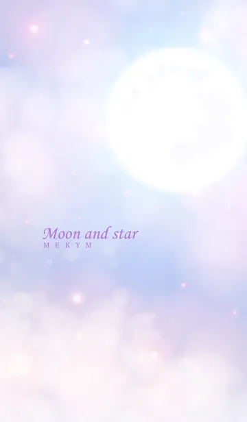 [LINE着せ替え] - Moon And Star - PURPLE 23の画像1