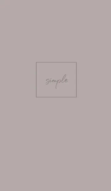 simple cursive -greige-の着せ替えメイン画像