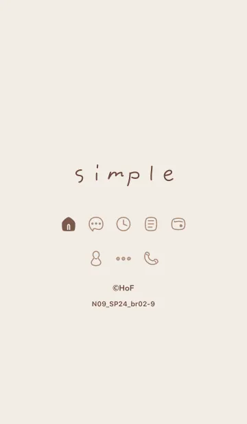 N09_24_ブラウン2-9のLINE着せ替え