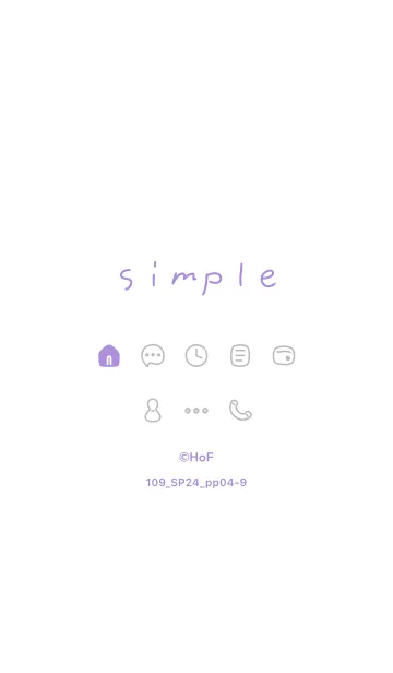 [LINE着せ替え] 109_24_パープル4-9の画像1