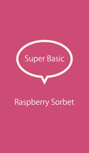[LINE着せ替え] Super Basic Raspberry Sorbetの画像1
