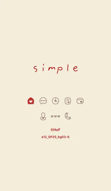 [LINE着せ替え] a12.25_ベージュ3-6の画像1