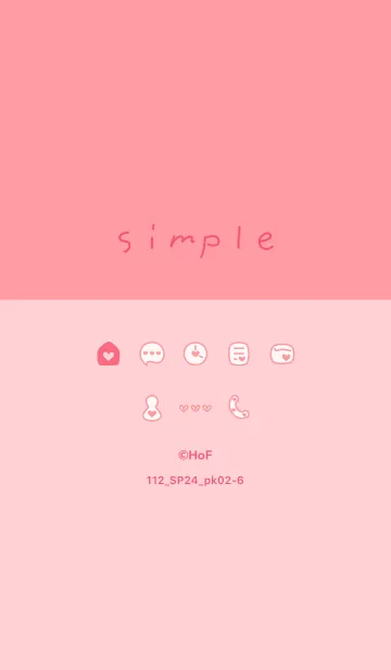 [LINE着せ替え] 112.24_ピンク2-6の画像1