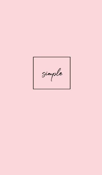 [LINE着せ替え] simple cursive -black pink-の画像1