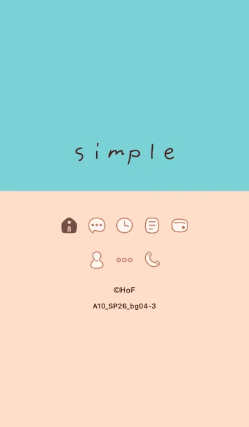 [LINE着せ替え] A10.26_ベージュ4-3の画像1