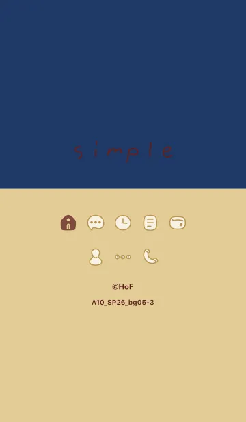 [LINE着せ替え] A10.26_ベージュ5-3の画像1