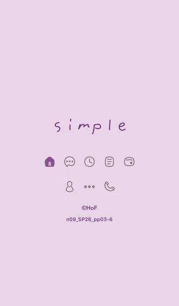 [LINE着せ替え] n09.26_パープル3-6の画像1