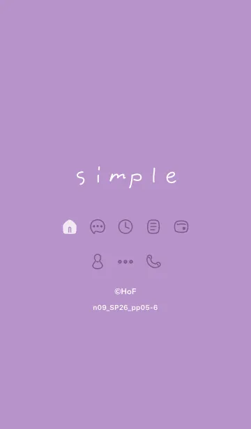 [LINE着せ替え] n09.26_パープル5-6の画像1