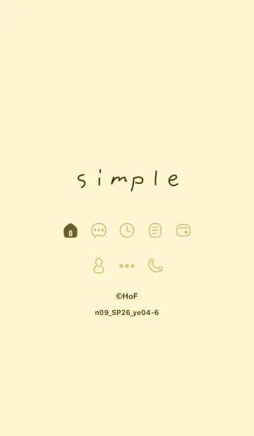 n09.26_イエロー4-6のLINE着せ替え