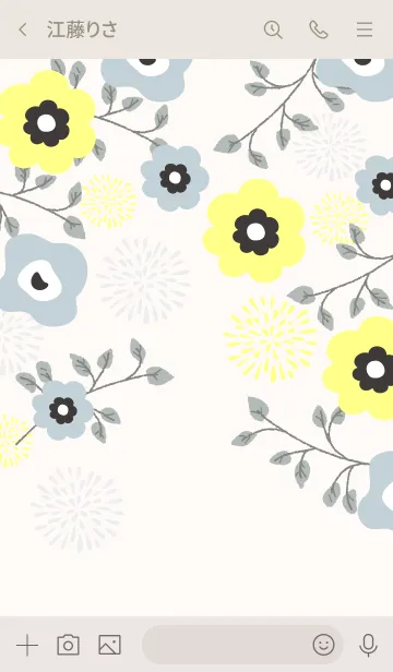 [LINE着せ替え] spring flower pattern 2の画像3