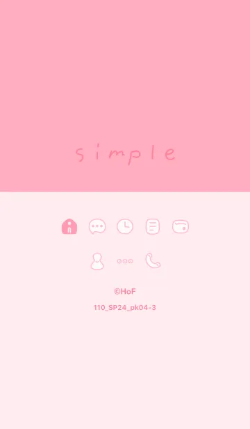 [LINE着せ替え] 110.24_ピンク4-3の画像1