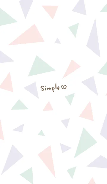 [LINE着せ替え] シンプル大人 三角21の画像1