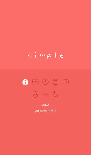 [LINE着せ替え] a10.25_レッド1-9の画像1