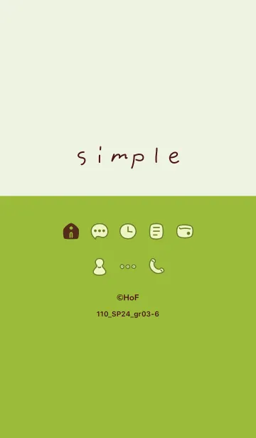 [LINE着せ替え] 110.24_グリーン3-6の画像1