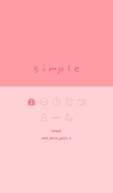 [LINE着せ替え] N10.24_ピンク2-3の画像1