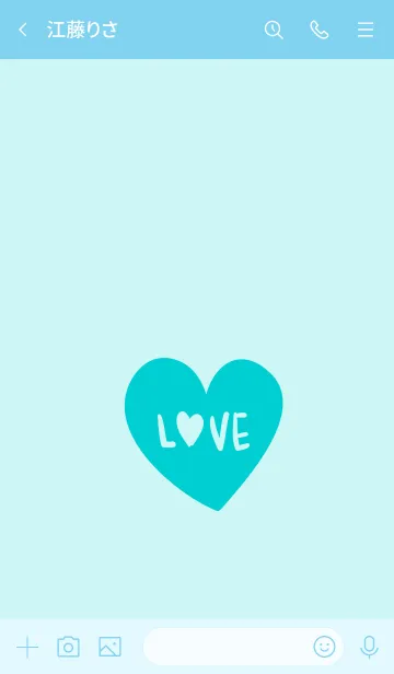 [LINE着せ替え] ラブ 030の画像3