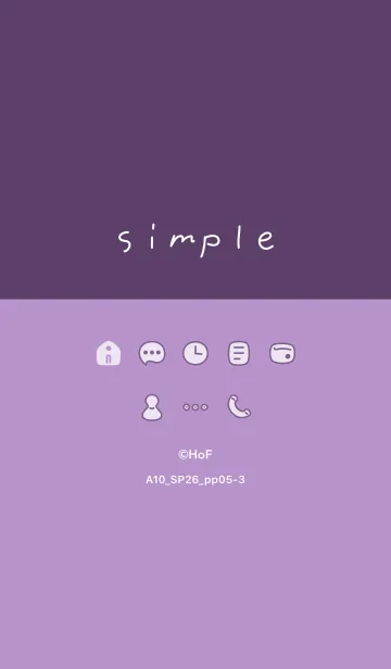 [LINE着せ替え] A10.26_パープル5-3の画像1