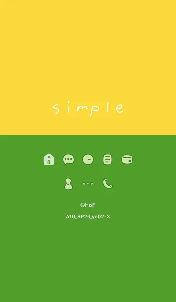 [LINE着せ替え] A10.26_イエロー2-3の画像1