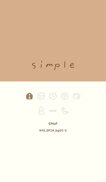 [LINE着せ替え] N10.24_ベージュ2-3の画像1