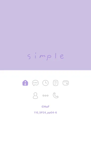 [LINE着せ替え] 110.24_パープル4-6の画像1