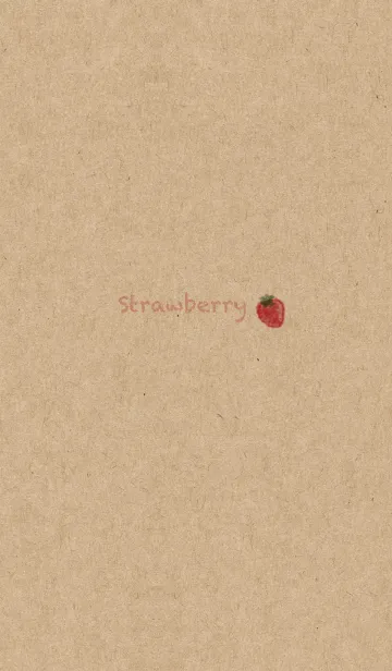 [LINE着せ替え] しんぷる可愛い いちごの画像1