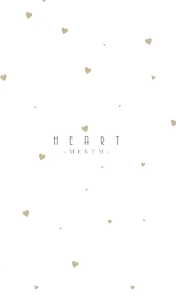 [LINE着せ替え] HEART Beige -MEKYM- 20の画像1