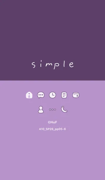 [LINE着せ替え] A10.26_パープル5-6の画像1