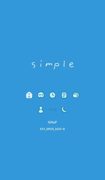 [LINE着せ替え] 511.25_ブルー1-6の画像1