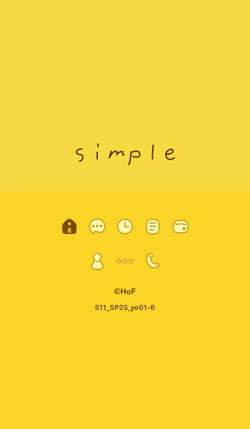 [LINE着せ替え] 511.25_イエロー1-6の画像1