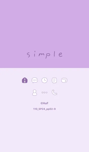 [LINE着せ替え] 110.24_パープル2-9の画像1