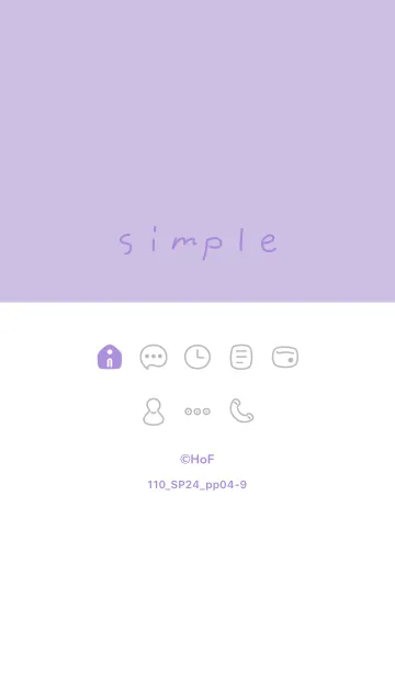 [LINE着せ替え] 110.24_パープル4-9の画像1