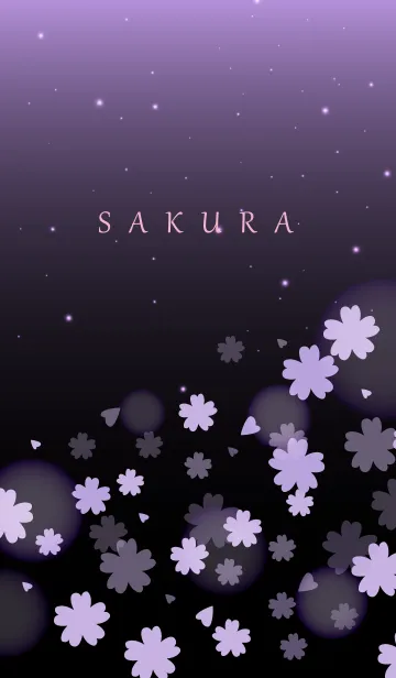 Cherry blossoms at night..4の着せ替えメイン画像