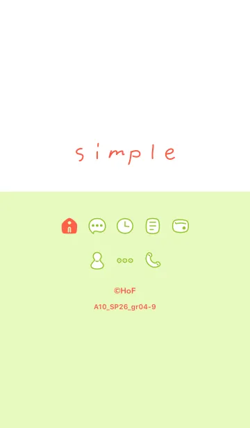 [LINE着せ替え] A10.26_グリーン4-9の画像1
