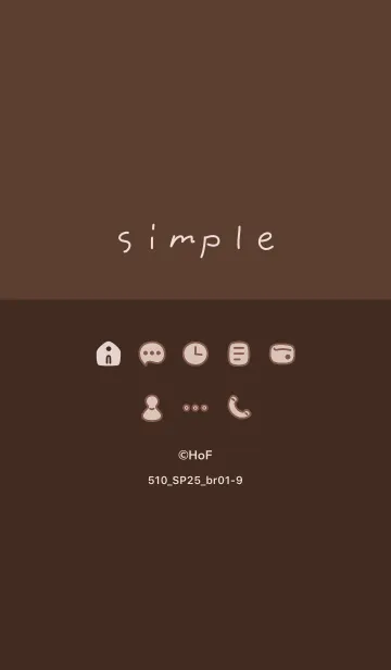 [LINE着せ替え] 510.25_ブラウン1-9の画像1