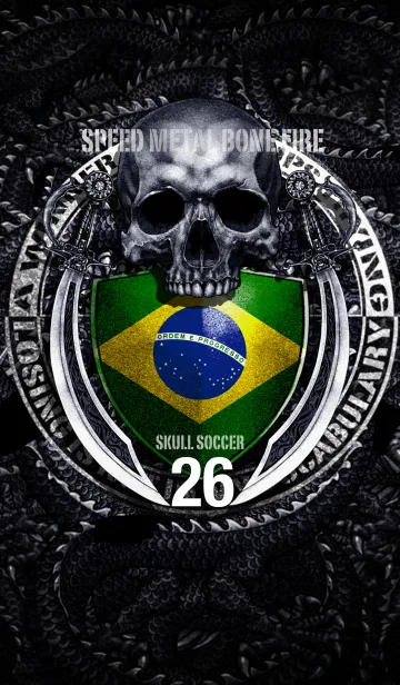 [LINE着せ替え] ドラゴンスカル サッカー 26の画像1