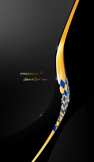 [LINE着せ替え] Premium 4th Black & Gold ver 2.0の画像1