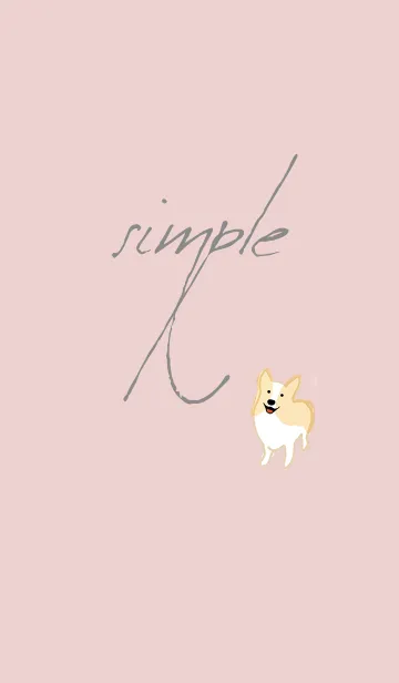 [LINE着せ替え] シンプル：コーギーの画像1