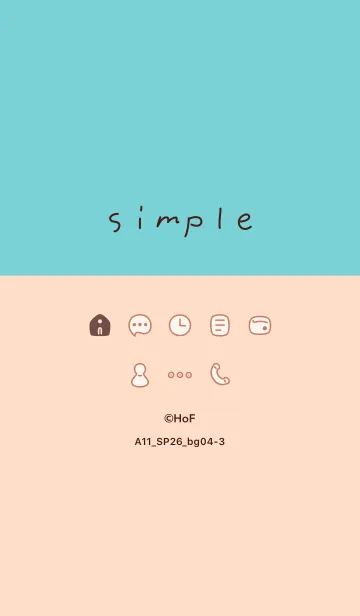 [LINE着せ替え] A11.26_ベージュ4-3の画像1