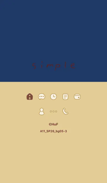 [LINE着せ替え] A11.26_ベージュ5-3の画像1