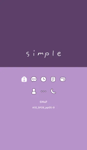 [LINE着せ替え] A10.26_パープル5-9の画像1