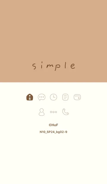 [LINE着せ替え] N10.24_ベージュ2-9の画像1