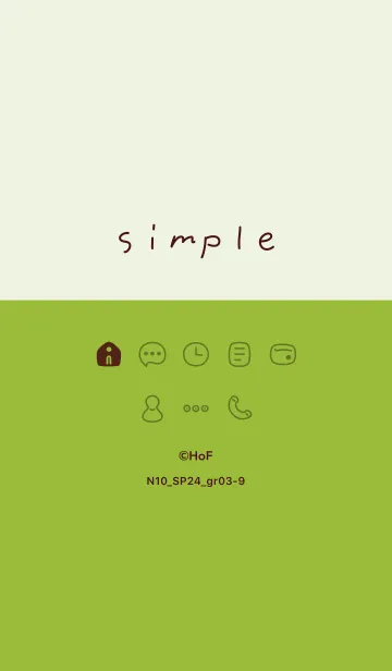 [LINE着せ替え] N10.24_グリーン3-9の画像1