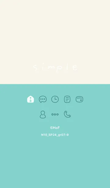 [LINE着せ替え] N10.24_グリーン7-9の画像1