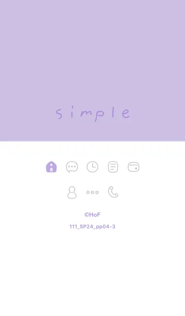 [LINE着せ替え] 111.24_パープル4-3の画像1