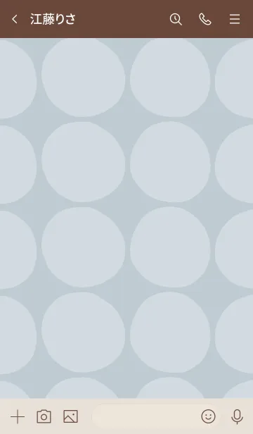 [LINE着せ替え] シンプル 円 ブルー4の画像3