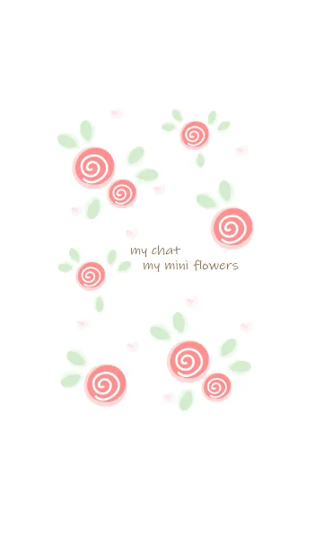 [LINE着せ替え] My chat my mini flowers 58の画像1