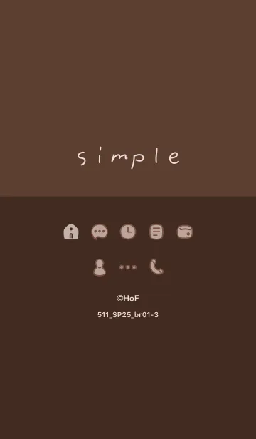 [LINE着せ替え] 511.25_ブラウン1-3の画像1